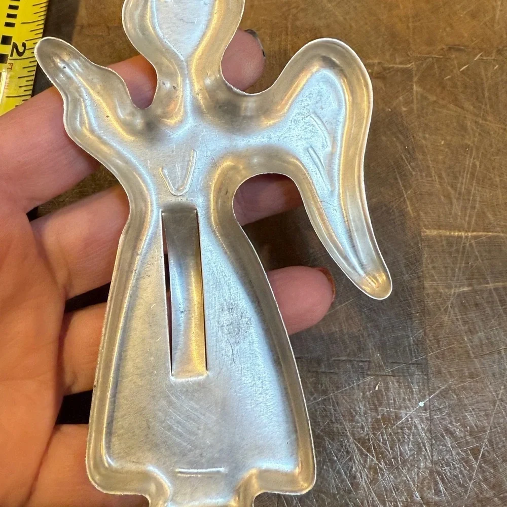 Vintage Silver Angel Cookie Cutter
